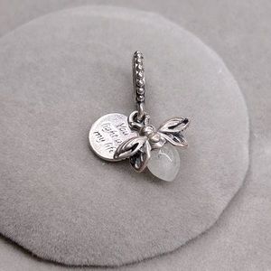 Authentic Pandora Glow in the dark Firefly Dangle Charm